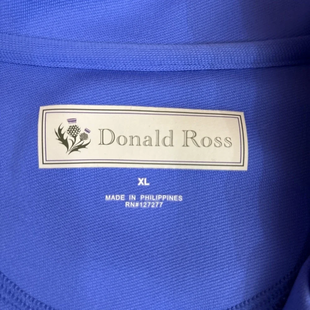 Donald Ross Vest Mens XL Blue 1/4 Zip Royal Poinciana Golf Performance Pullover